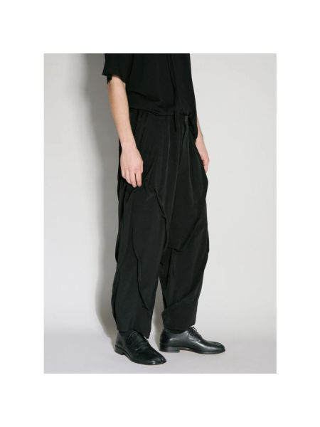 Pantalones rectos Yohji Yamamoto negro