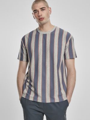 Oversize svītrainas polo krekls ar apdruku Urban Classics Plus Size