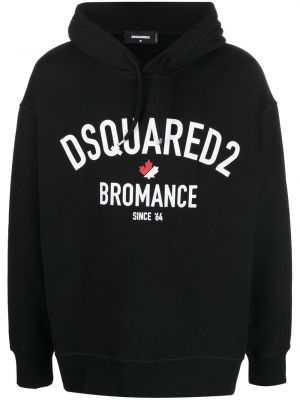 Baskılı uzun kazak Dsquared2 siyah