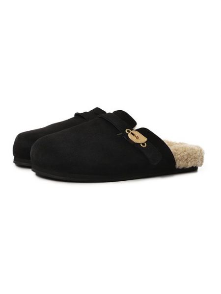 Черные замшевые сабо Ancient Greek Sandals