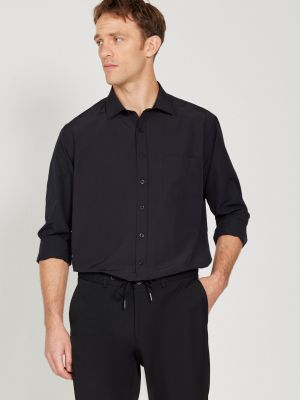Relaxed fit marškiniai Altinyildiz Classics juoda