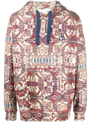 Bluza z kapturem bawełniana w abstrakcyjne wzory Isabel Marant