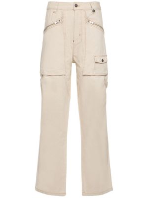 Pantalones de algodón bootcut Isabel Marant