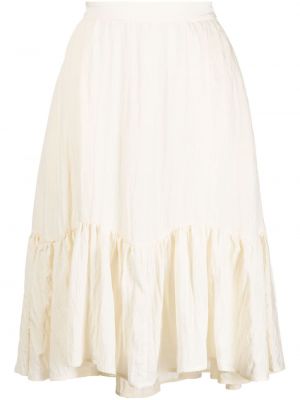 Peplum sukňa B+ab biela