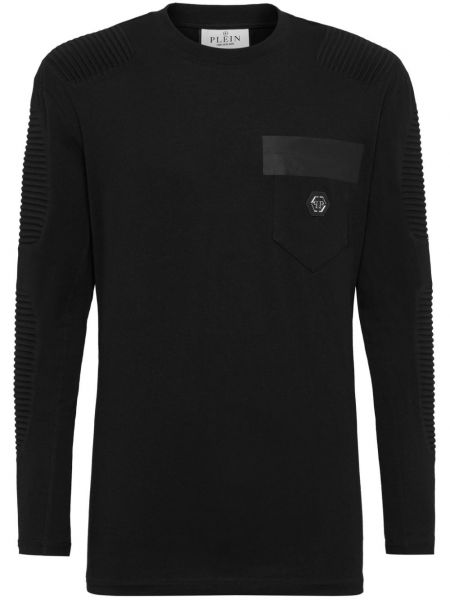 Langes sweatshirt mit taschen Philipp Plein schwarz