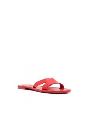 Sandalias de cuero Kenzo rojo