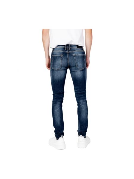 Skinny jeans mit reißverschluss Antony Morato blau
