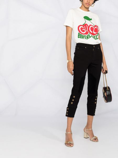 Jeans mit geknöpfter Gucci schwarz