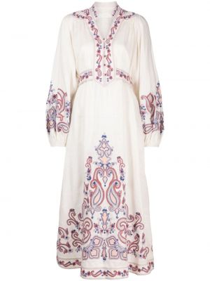 Robe mi-longue Zimmermann blanc