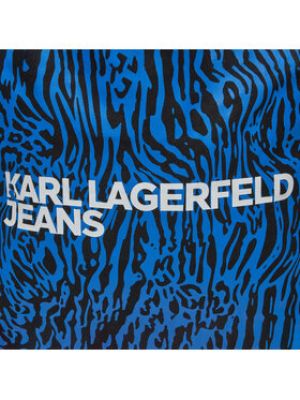Kabelka Karl Lagerfeld Jeans modrá