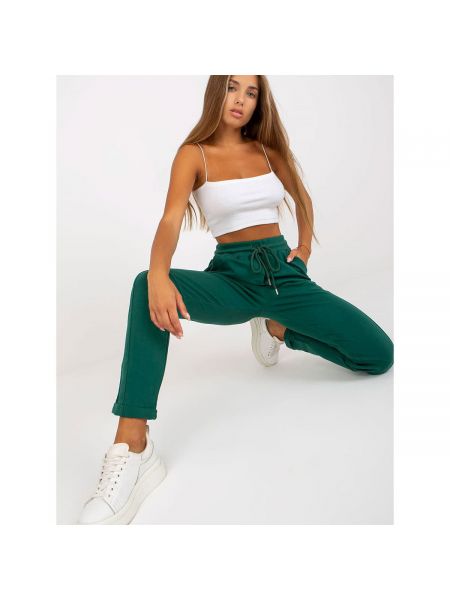 Sportovní kalhoty Fashionhunters zelené