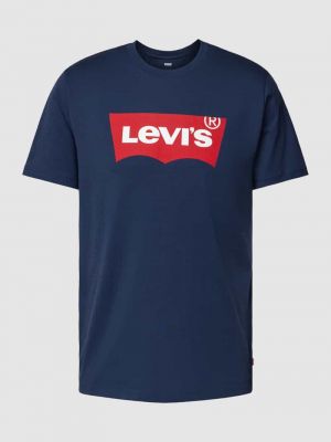 Koszulka z nadrukiem Levi's niebieska