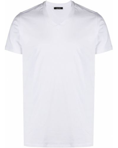 Μπλούζα με λαιμόκοψη v Tom Ford λευκό