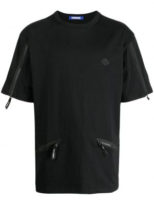 T-krekls ar rāvējslēdzēju Spoonyard melns