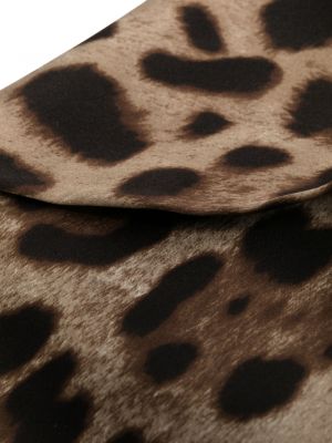 Cimdi ar apdruku ar leoparda rakstu Dolce & Gabbana