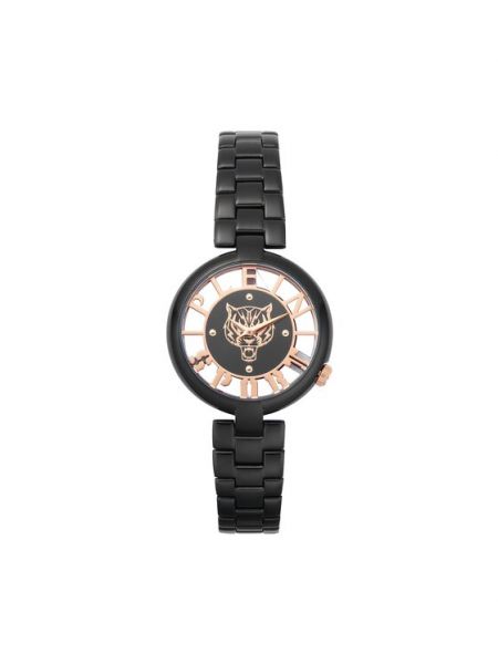 Černé hodinky s tygřím vzorem Plein Sport