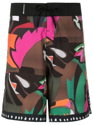 Shorts mit print mit tropischem muster Osklen schwarz