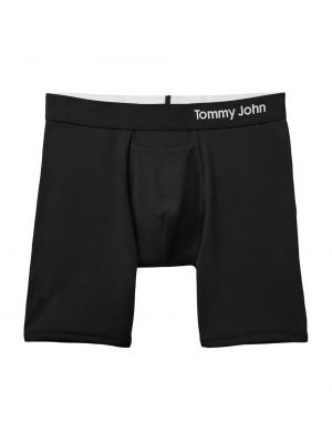 Хлопковые боксеры Tommy John черные
