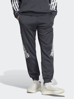 Pantaloni sport cu imagine Adidas gri