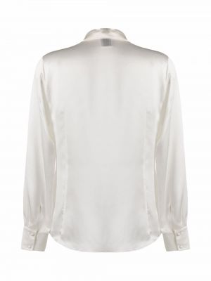 Camisa de raso manga larga Carine Gilson blanco