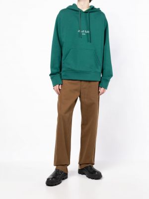 Kapučdžemperis ar apdruku Oamc zaļš