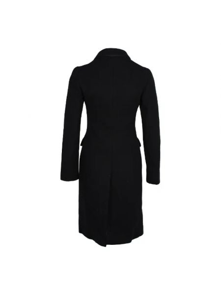 Abrigo de lana retro Prada Vintage negro
