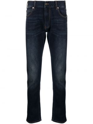 Jeans slim en coton Emporio Armani bleu
