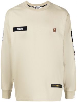 Långärmad t-shirt A Bathing Ape® brun