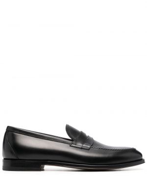 Skinn loafers Scarosso svart