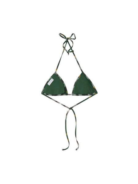 Bikini w kratkę Burberry zielony