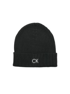 Bavlněný čepice Calvin Klein černý