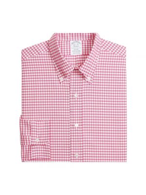 Chemise à boutons col boutonné Brooks Brothers rose