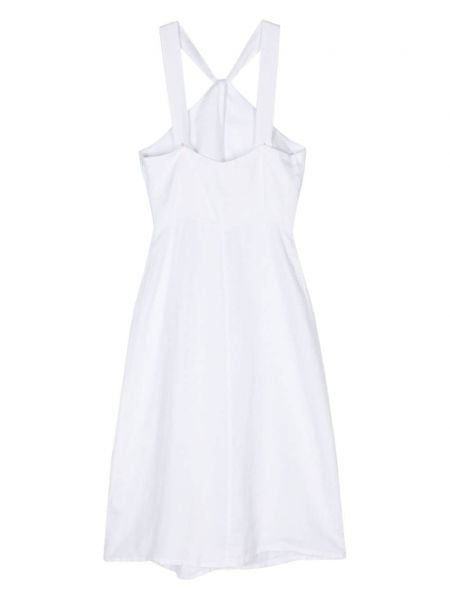 Lněné šaty 120% Lino bílé