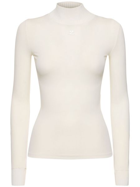 Viskose top Courreges hvid