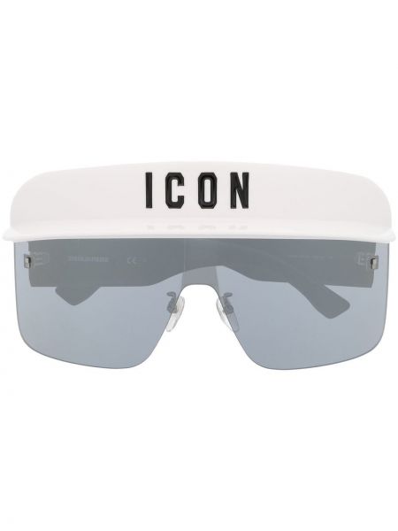 Oversize sonnenbrille mit print Dsquared2 Eyewear weiß