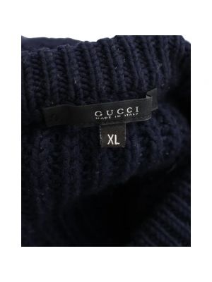 Top de lana Gucci Vintage azul