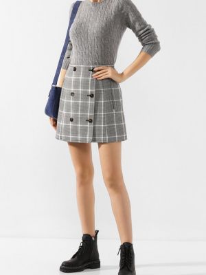 Кашемировый пуловер Polo Ralph Lauren серый