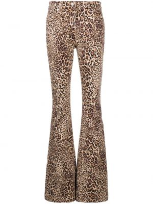 Leopard trykt stretch jeans Etro brun