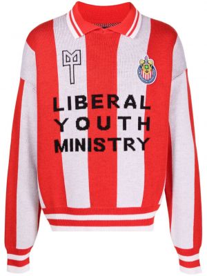 Polo a righe Liberal Youth Ministry rosso