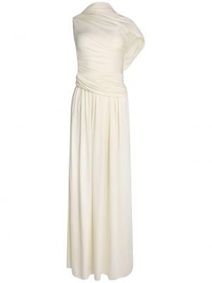 Drapované večerní šaty Altuzarra bílé