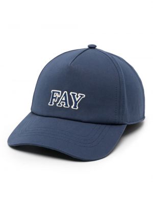 Siuvinėtas kepurė su snapeliu Fay mėlyna