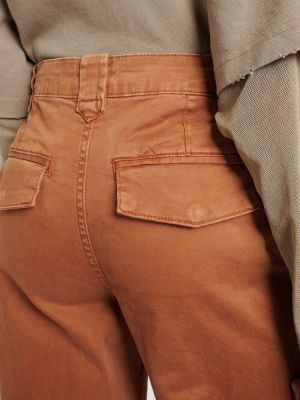 Pantalon droit taille haute Frame marron