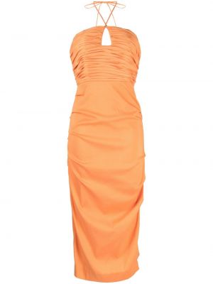 Koktejlové šaty Rachel Gilbert oranžové