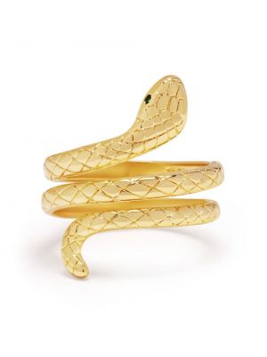 Prsten sa zmijskim uzorkom Nialaya Jewelry zlatna