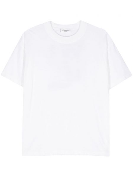 Μπλούζα με σχέδιο Saint Laurent Pre-owned λευκό