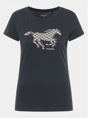 T-shirt slim Mustang noir