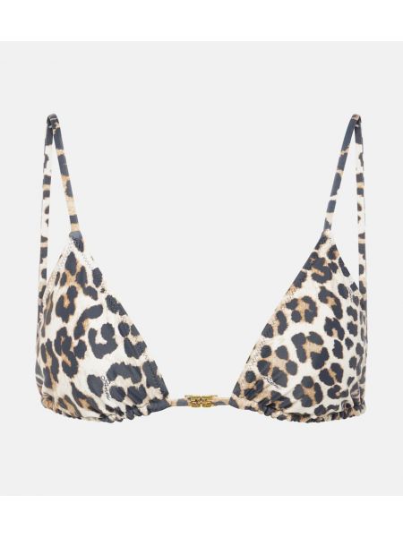 Leopard trykt top Ganni