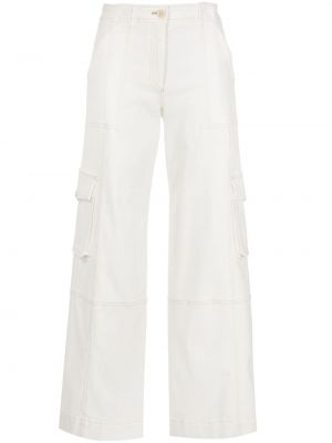 Relaxed карго панталони Twp бяло