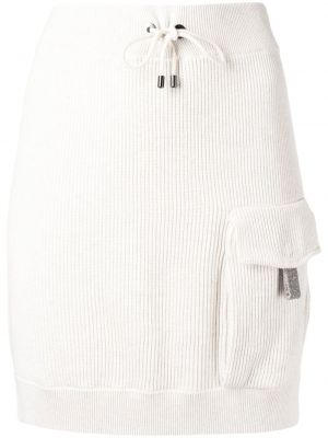 Mini suknja Brunello Cucinelli bijela