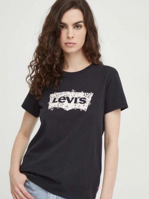 Tricou din bumbac Levi's® negru